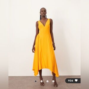 ARRANGE cross back detail maxi dress with full skirt in mango